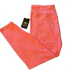 NWT Athletic Works Coral Buttercore Highwaist Ruched Full Length Leggings XXXL